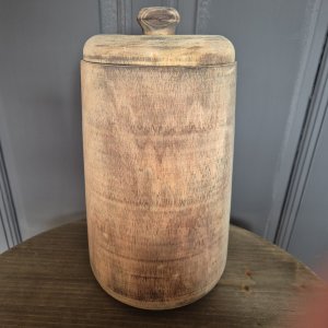 houten voorraad pot