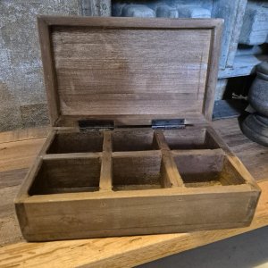 Houten theedoos